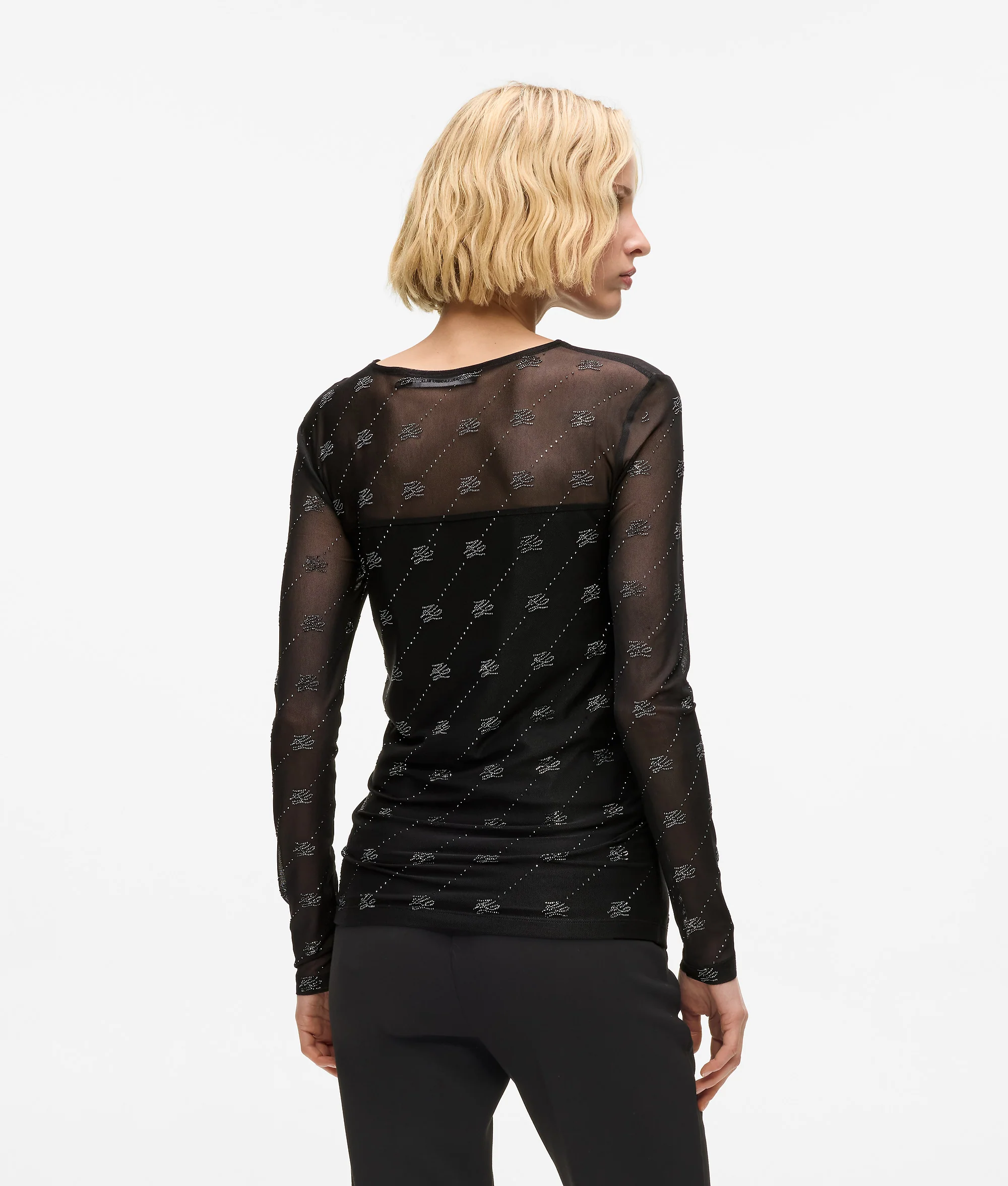 Top en maille avec strass et Autograph