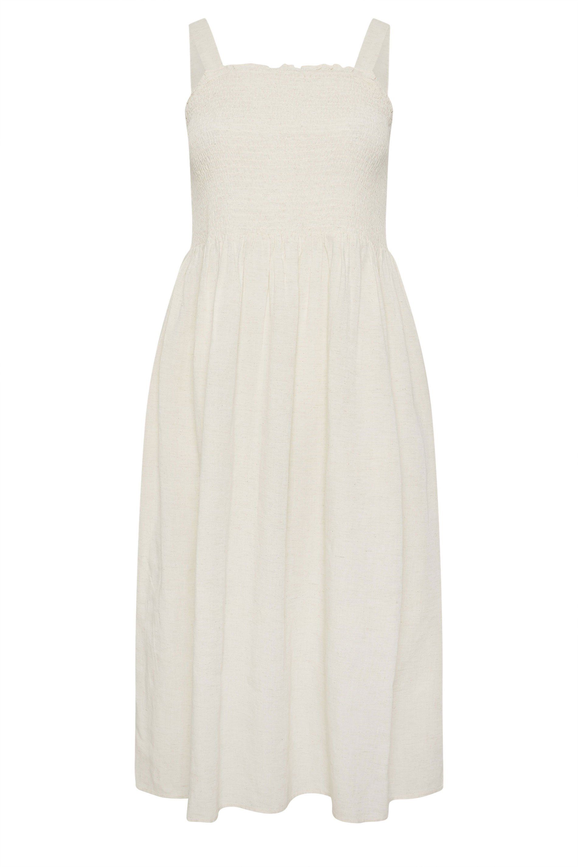 Yours Shirred Linen Maxi Dress