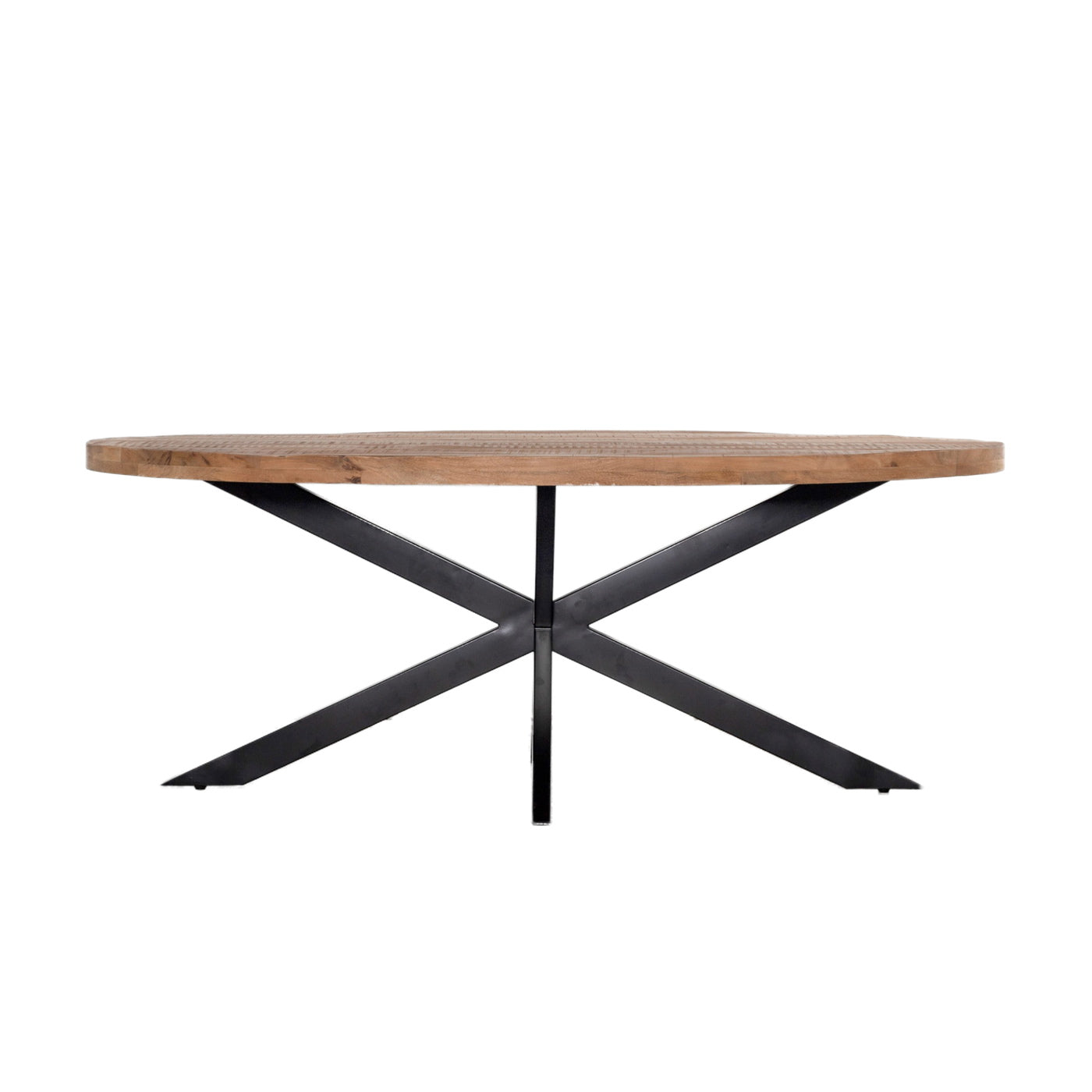 Giga Meubel Eettafel Mansour - Naturel Hout - 180x100x76cm