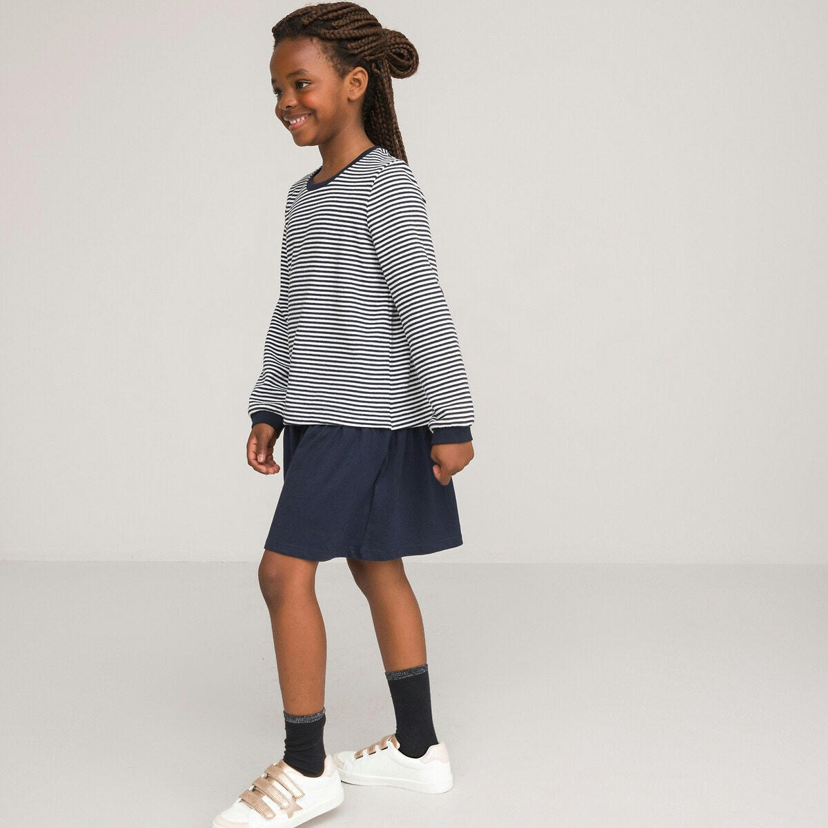 Robe effet 2 en 1, esprit marinère