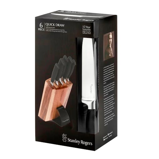 Stanley Rogers 6pc Quick Draw Knife Block 6 Piece