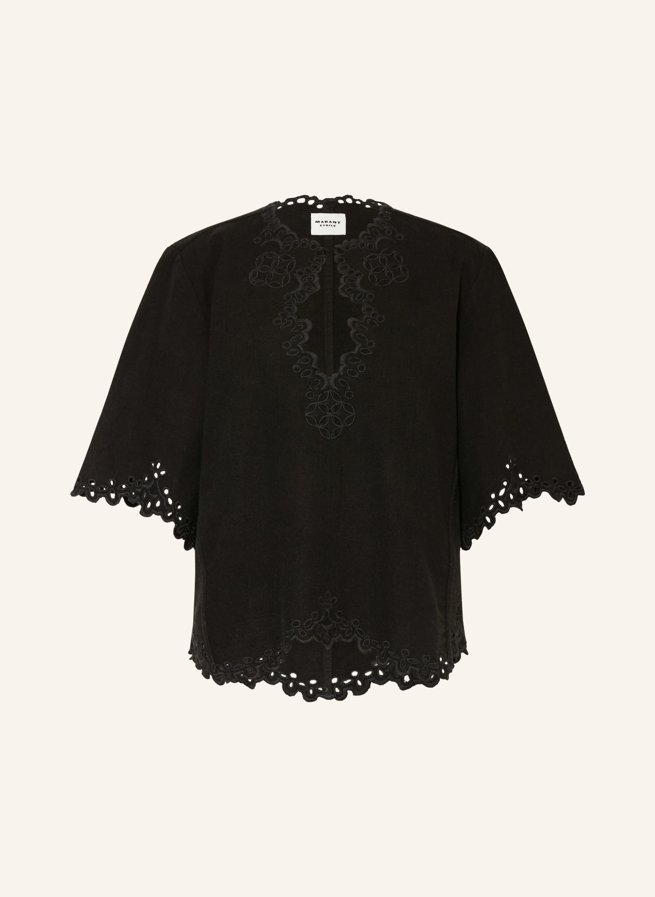 MARANT ÉTOILE Blusenshirt SHANA mit Lochspitze und 3/4-Arm