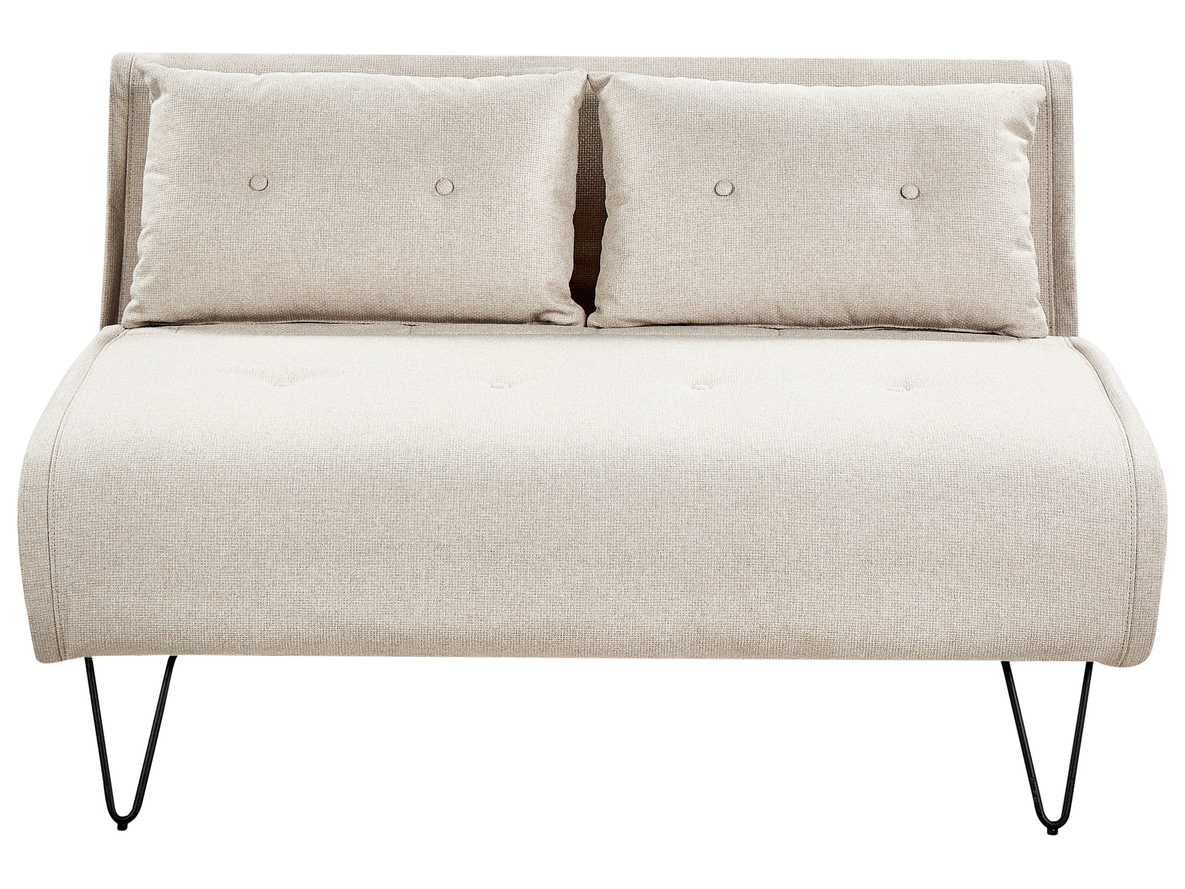 Living Room Set 3 Seater VESTFOLD Fabric Light Beige