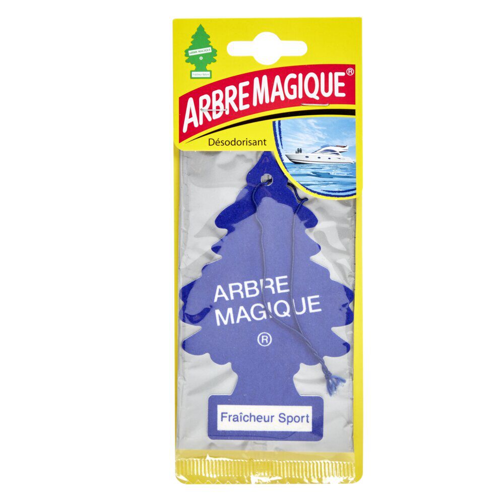 Arbre magique désodorisant voiture senteur FraÎcheur Sport