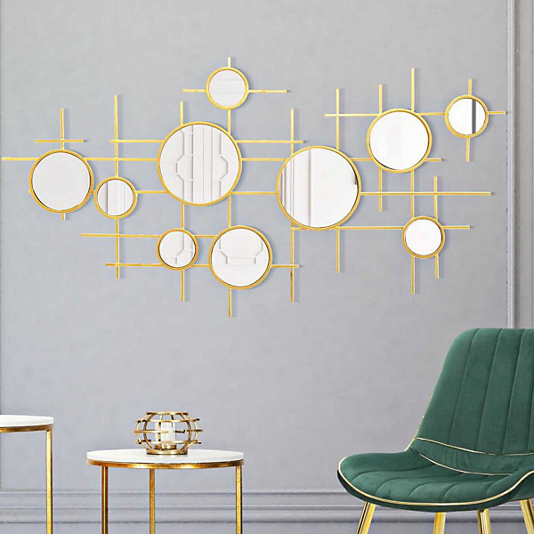 Miroir en métal Gloxy 117x4.5x61 cm