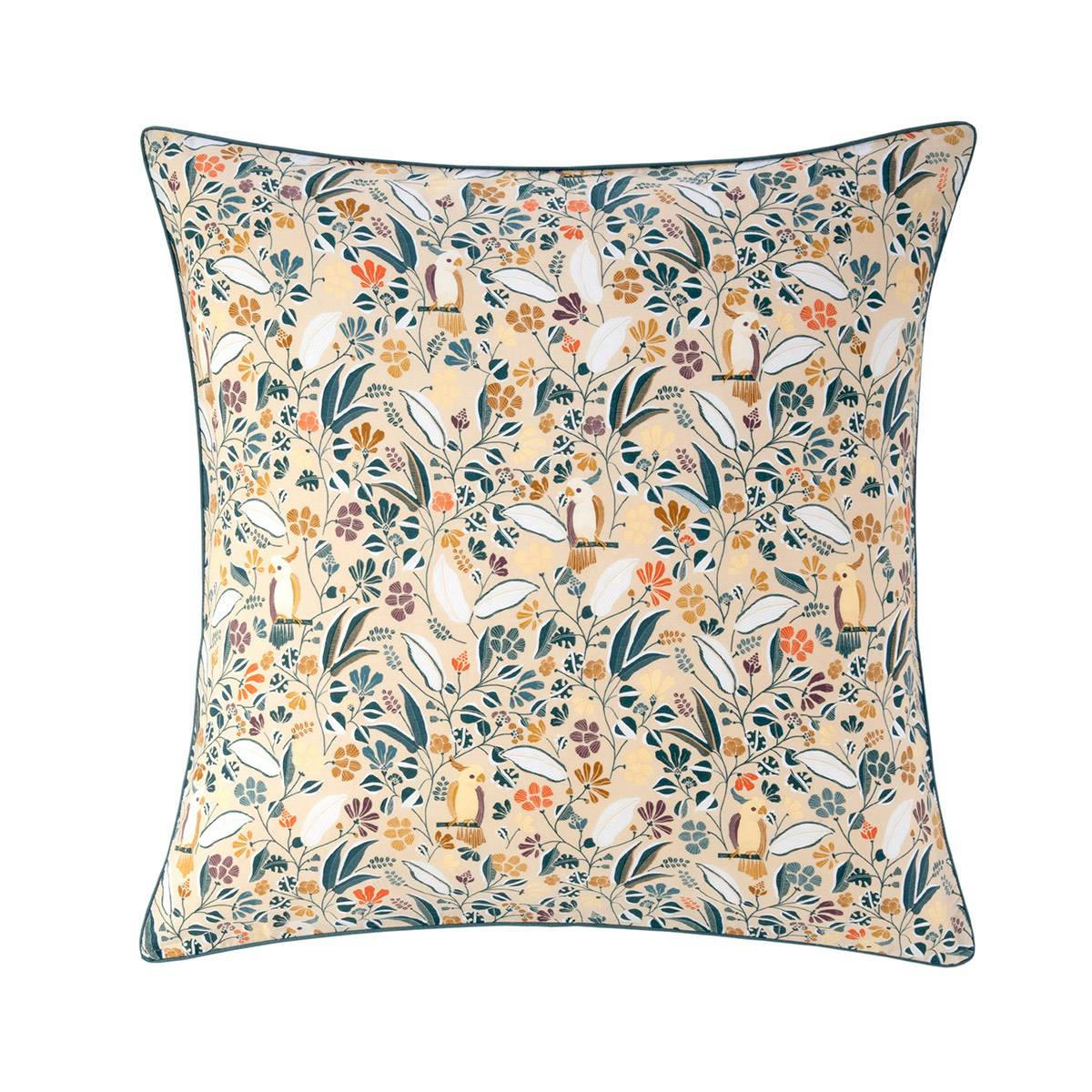 BELCANTO - Taie d'oreiller en satin de coton lavé multicouleurs 65 x 65 cm