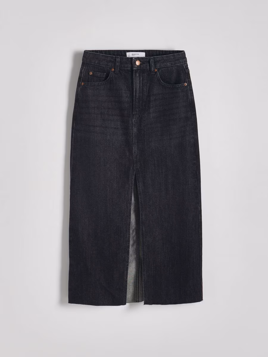 Denim Midi Skirt