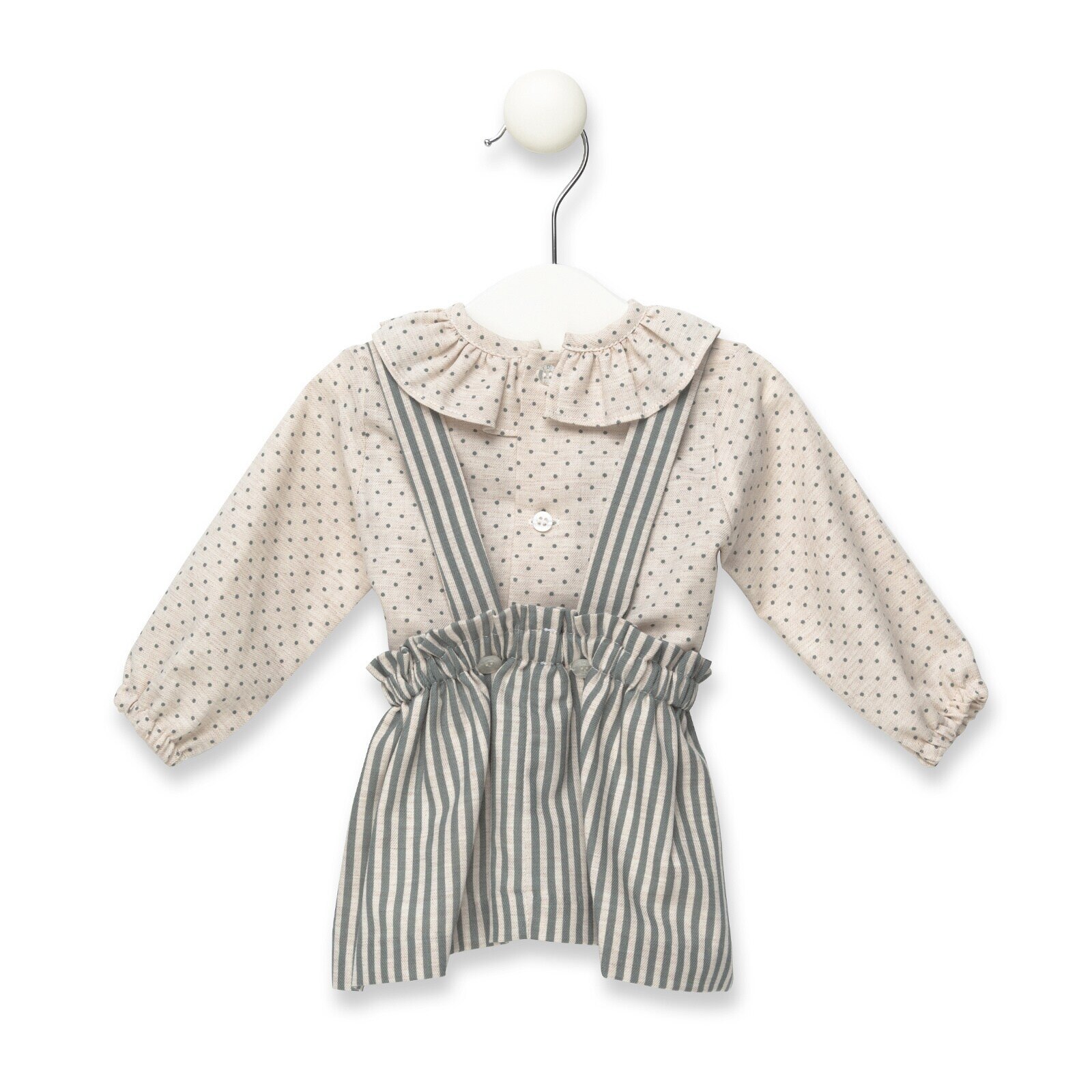 Conjunto blusa y falda con tirantes Class Verde