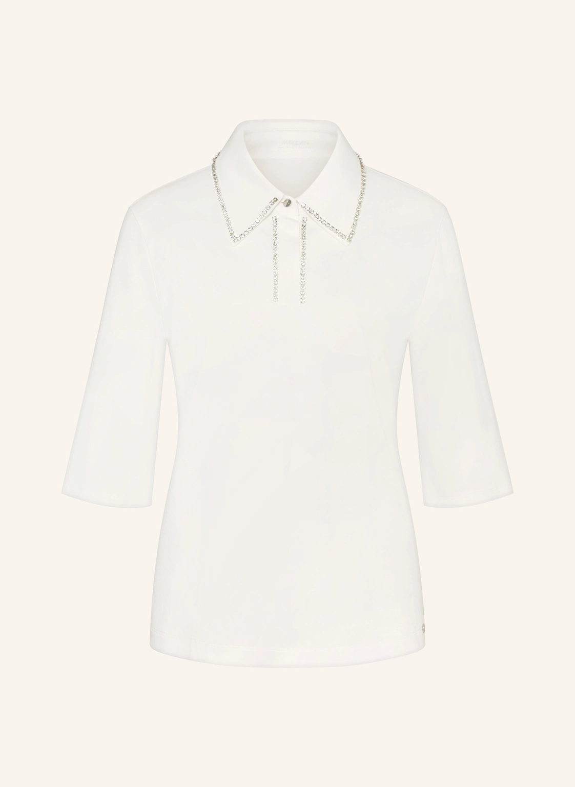 MARC CAIN Blusenshirt mit Schmucksteinbesatz und 3/4-Arm