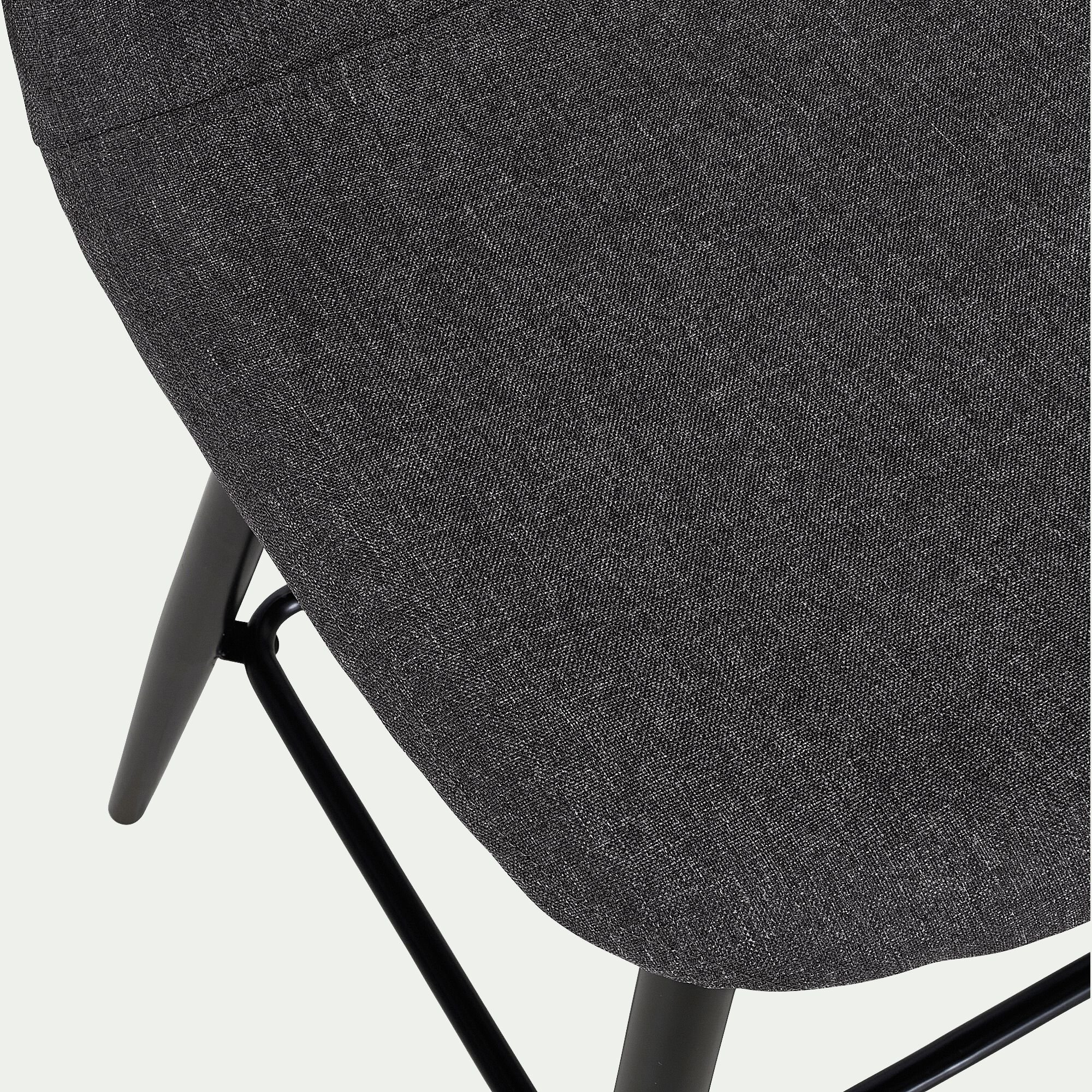 LOANA - Chaise de bar - gris ardoise H66cm