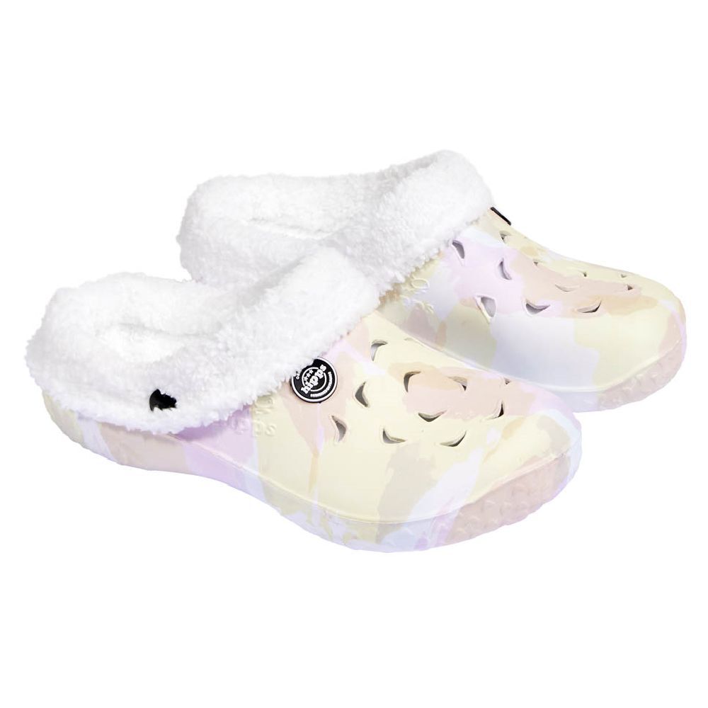 Sabots Hipps fourré imprimé multicolore pour femme 38/39