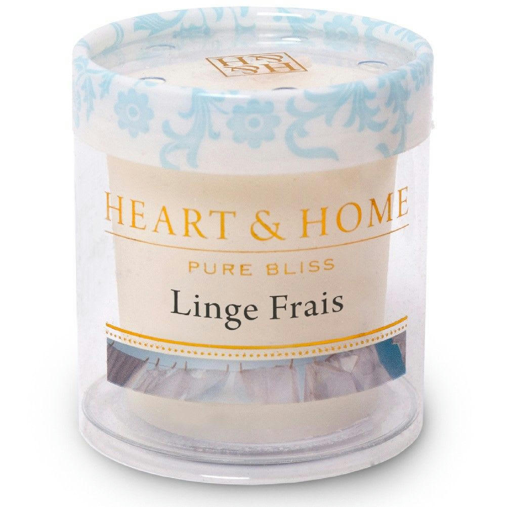 - Petite bougie heart and home linge frais