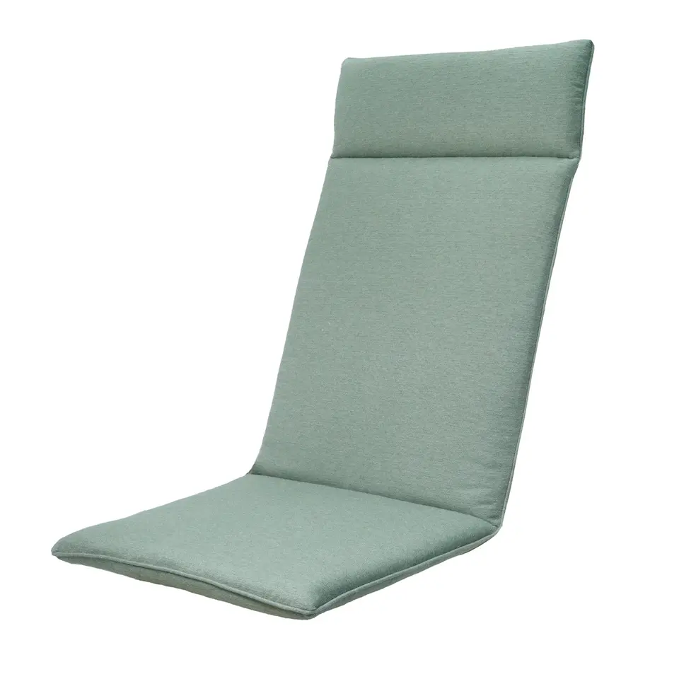 Madison - Tuinstoelkussen Hoge Rug Napels kaki - Ca. 120x50 cm - Set van 4