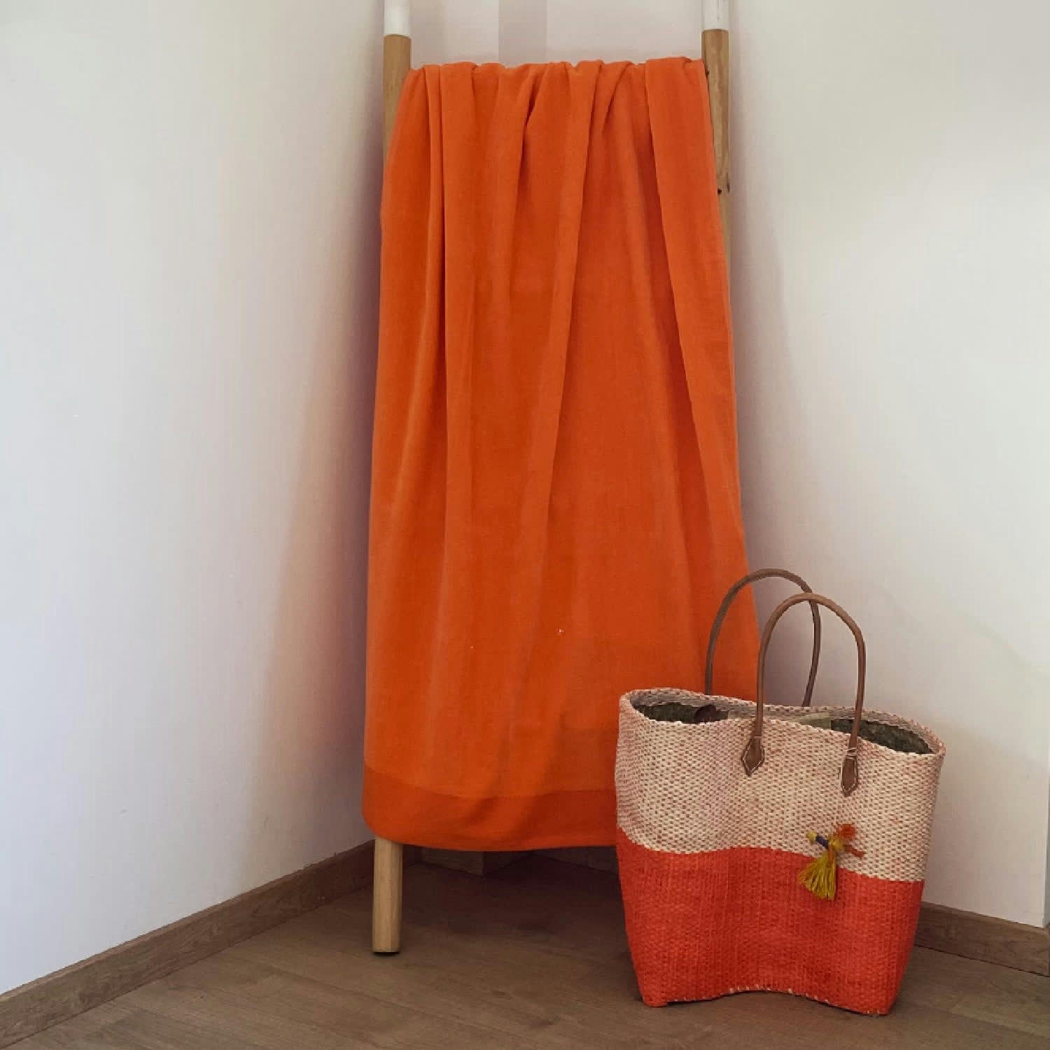 EPONGE VELOURS UNIE - Serviette de bain éponge velours unie 