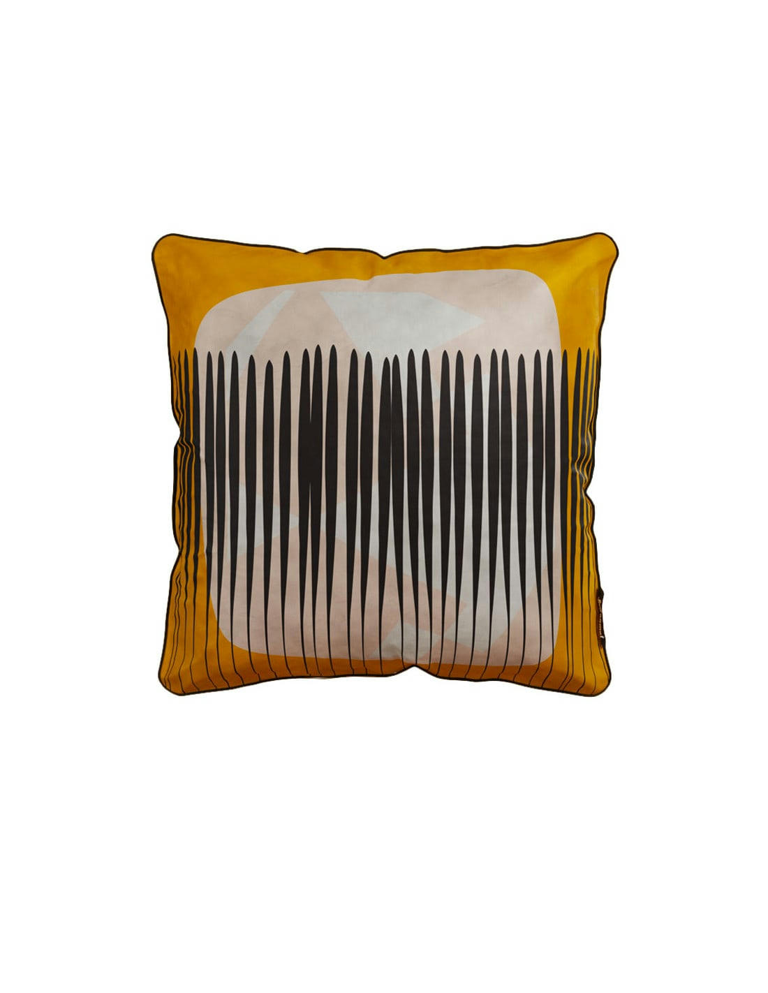 COUSSIN DÉCO - Coussin garni en velours imprimé Abstrait