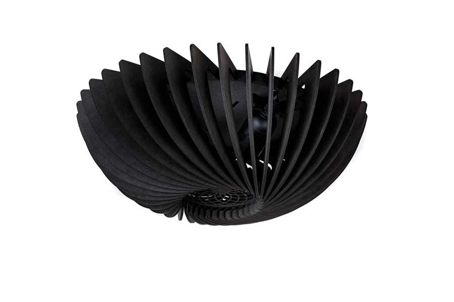 Blij Design plafondlamp Orb - 2 lichts - 36 x 13  cm - zwart