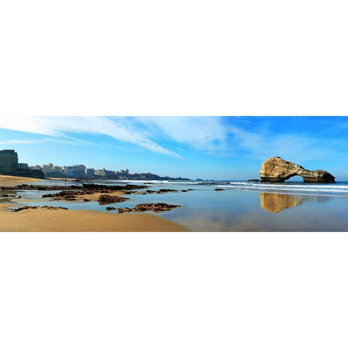 PLAGE - Tableau sur toile Miramar 30x97 cm