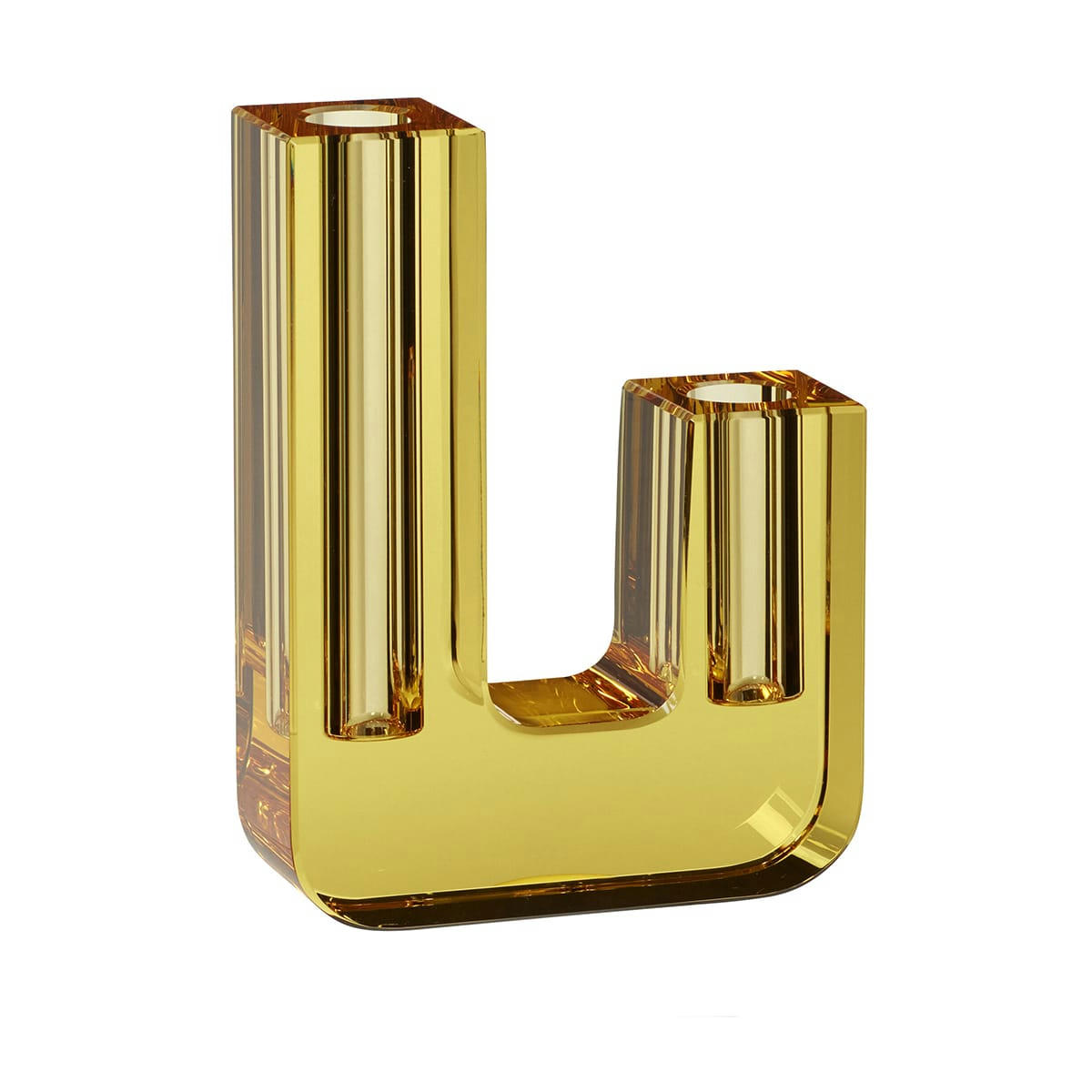 DUO - Vase en verre ambre