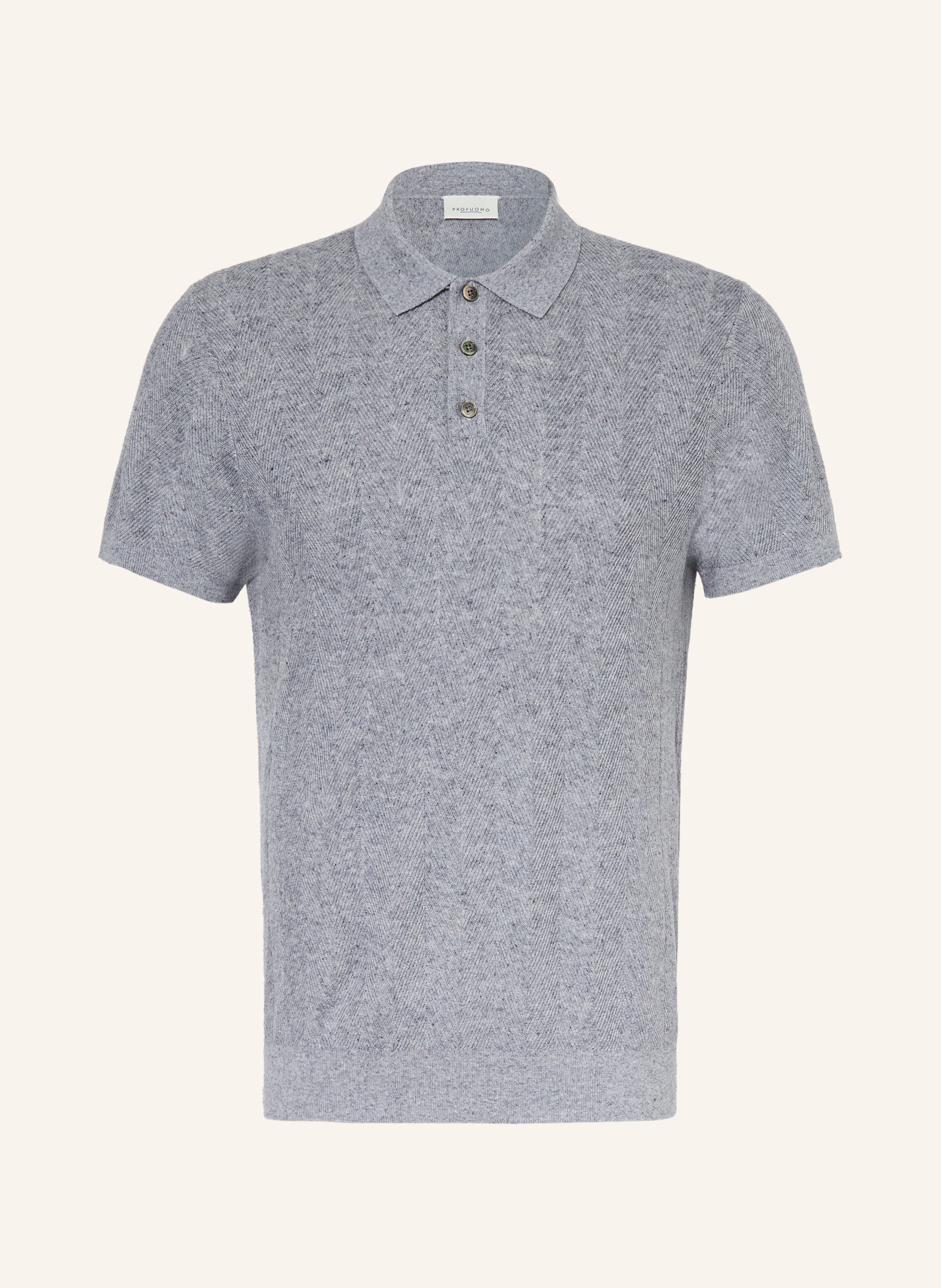 PROFUOMO Strick-Poloshirt
