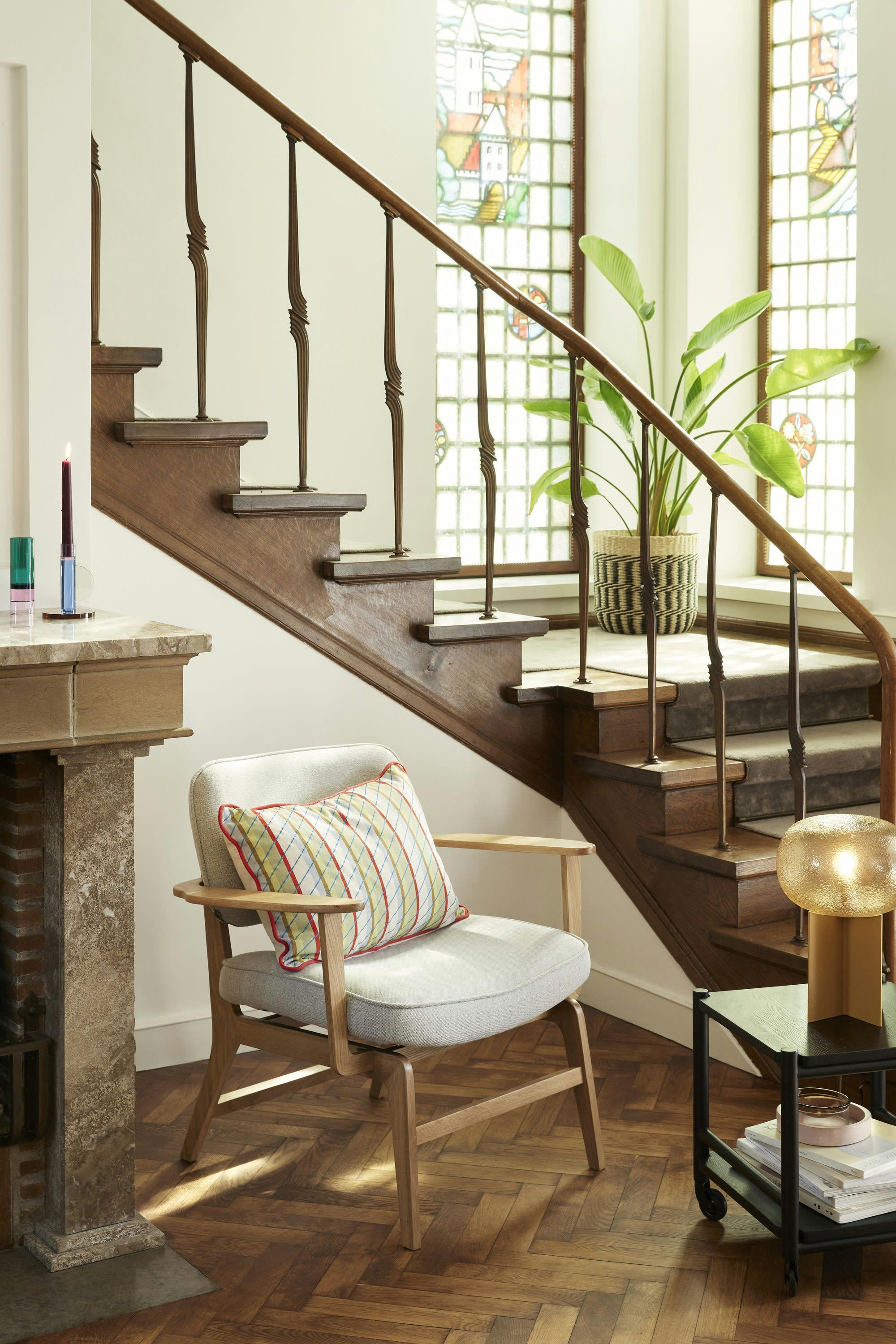 HAZE - Fauteuil en tissu gris