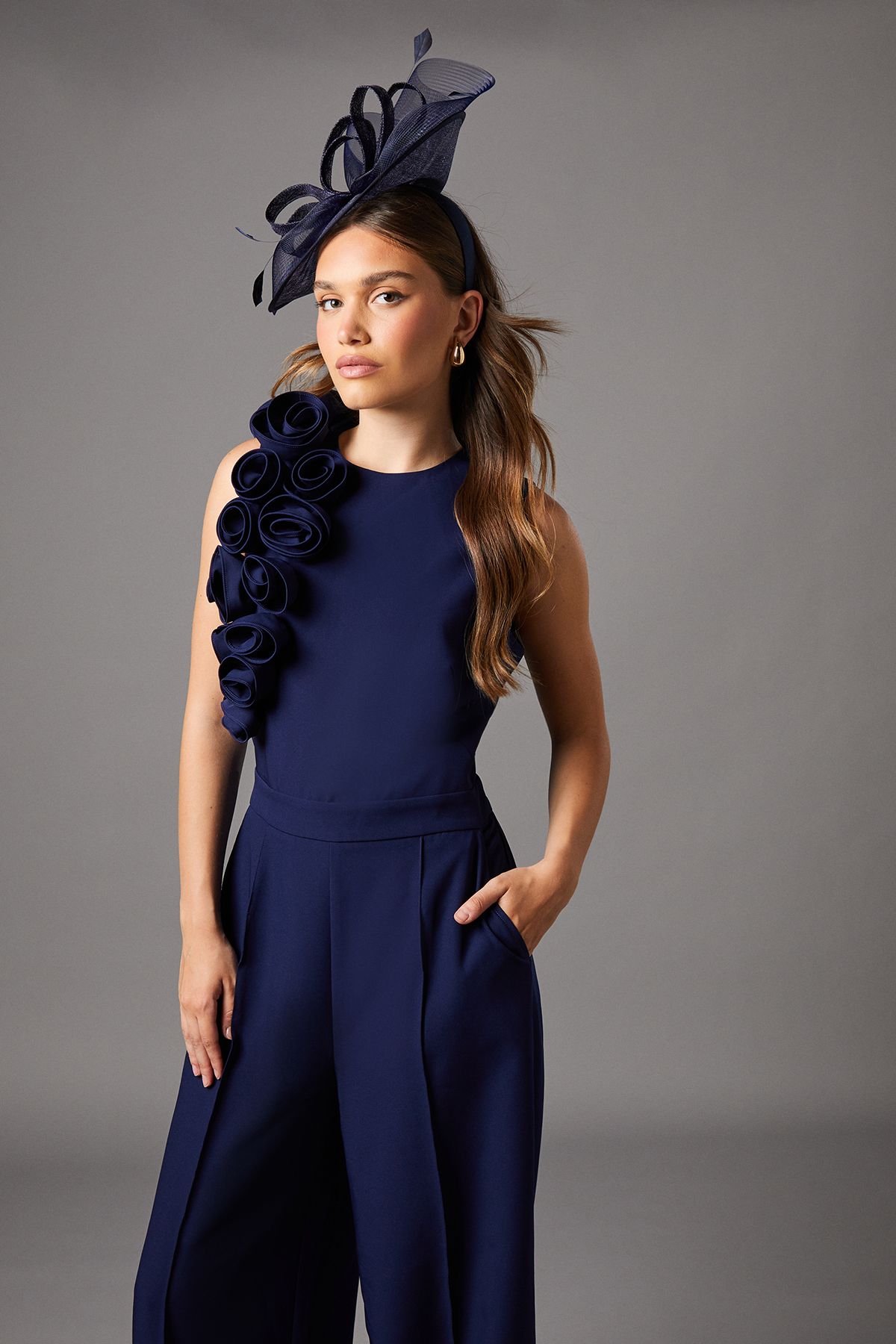 Coast Corsage Detail Pleated Jumpsuit