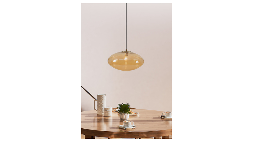 Lampa wisząca Locus szklana złota