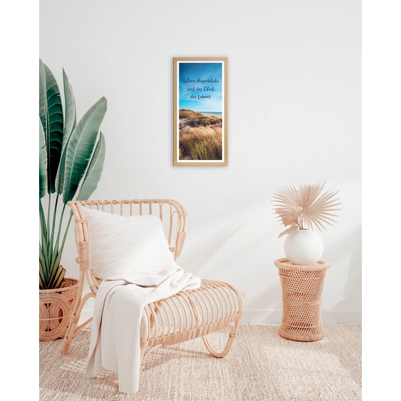 Gerahmtes Bild, ca.23x49 cm, Motiv: 23954