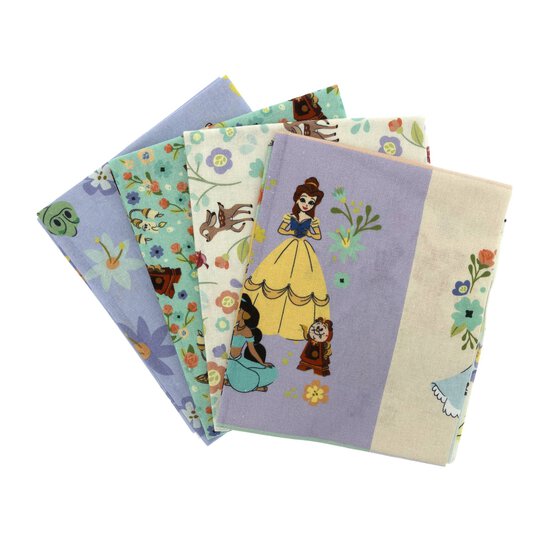 Disney Princess Floral Fairy Tale Fat Quarters 4 Pack