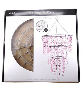 13.5 x 22 Iron 3 Tier Chandelier Frame by hildie & jo