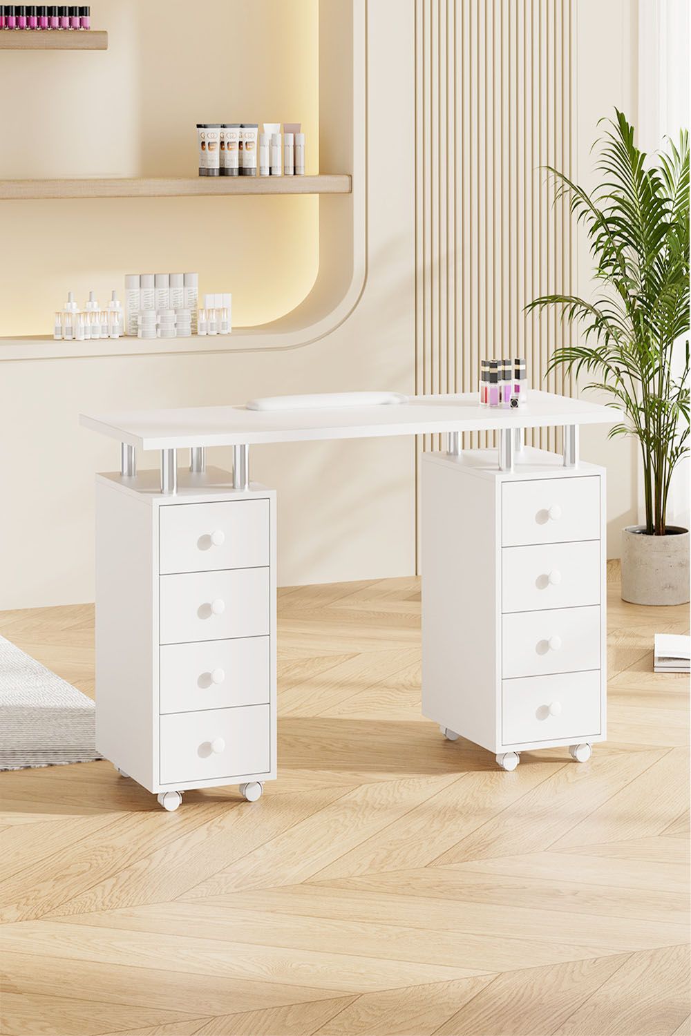 The hot sale Fashion Makeup Desk Dresser Manicure Table Nail Desk