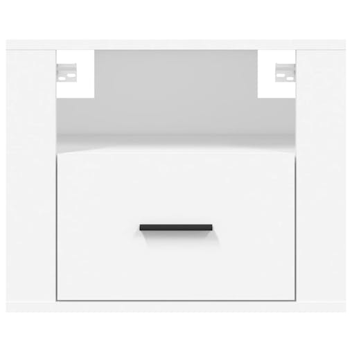 NNEVL Wall-mounted Bedside Cabinets 2 pcs White 50x36x40 cm