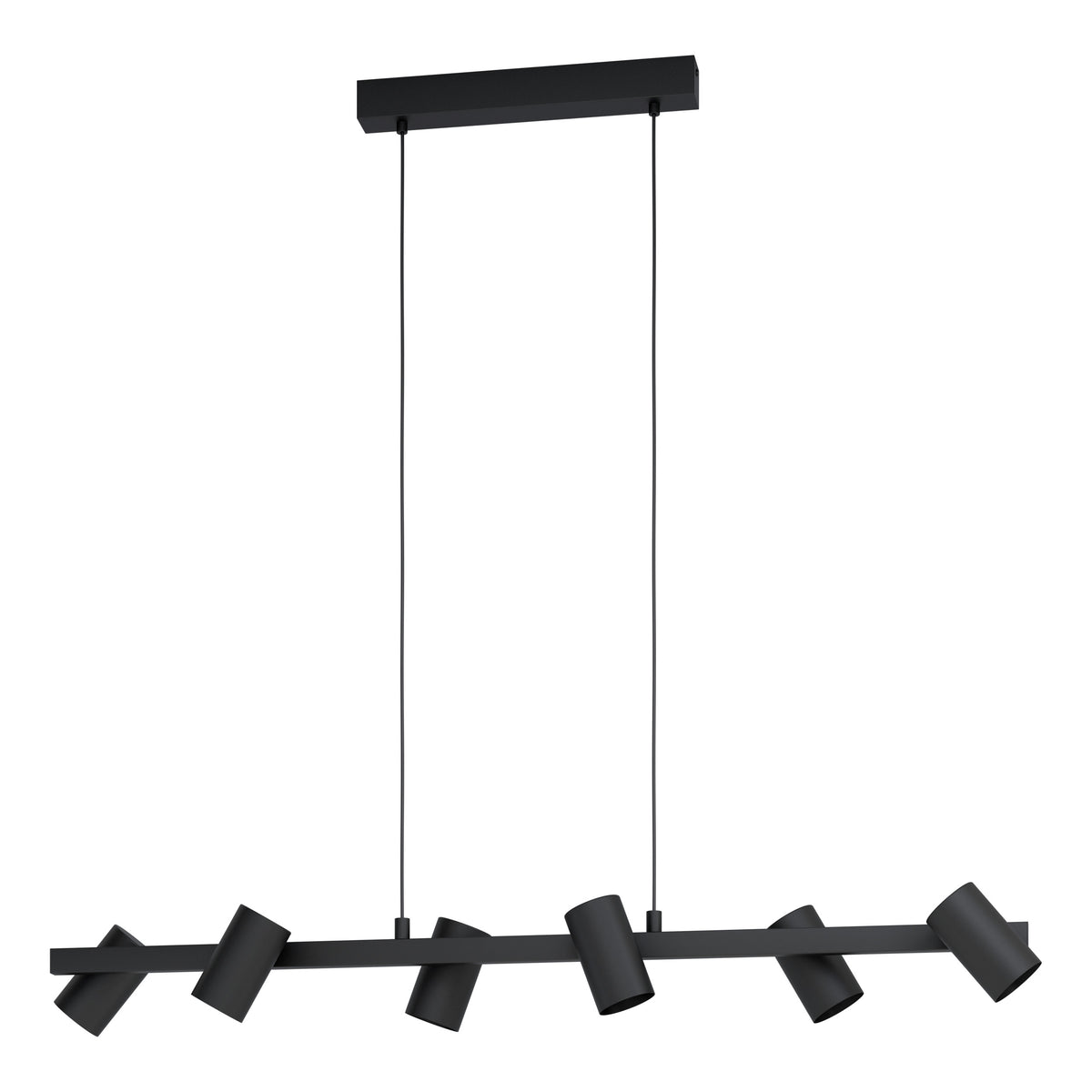 EGLO hanglamp Gatuela 1 - e14 - 116 cm - zwart
