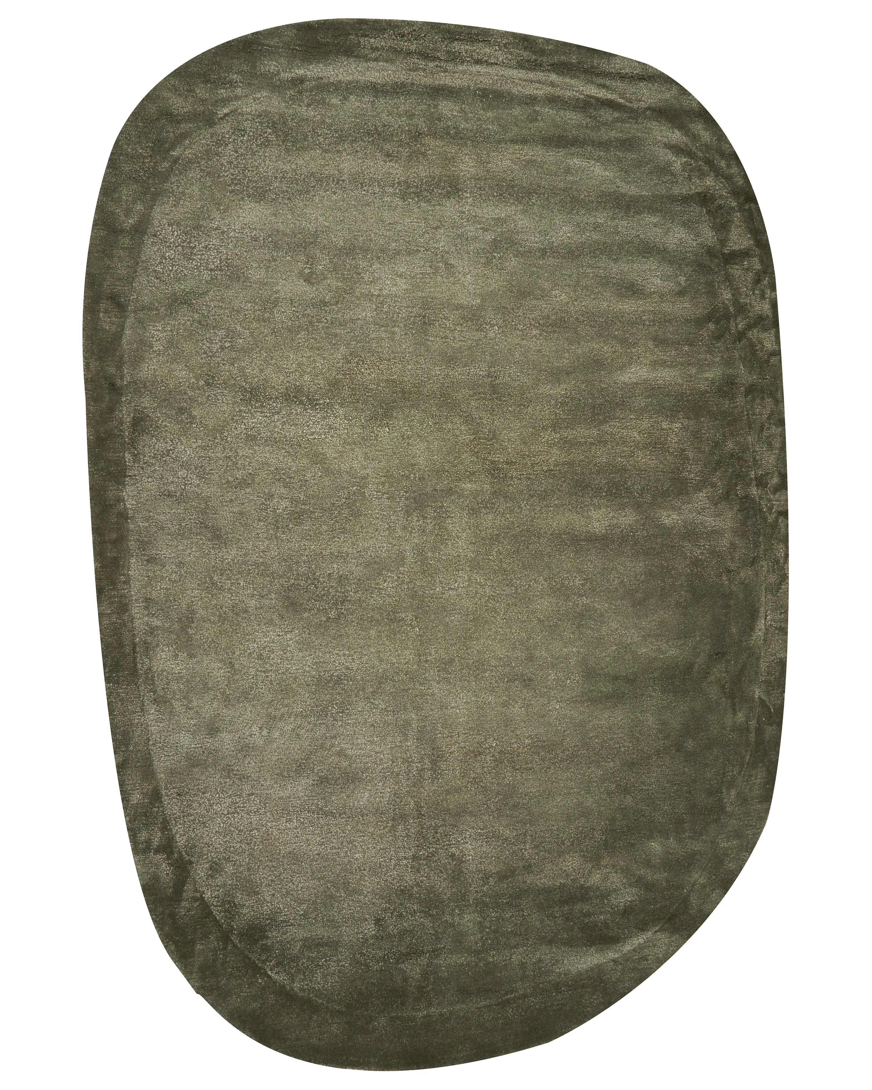 Rug MITHA Olive Green 200 x 300 cm Viscose
