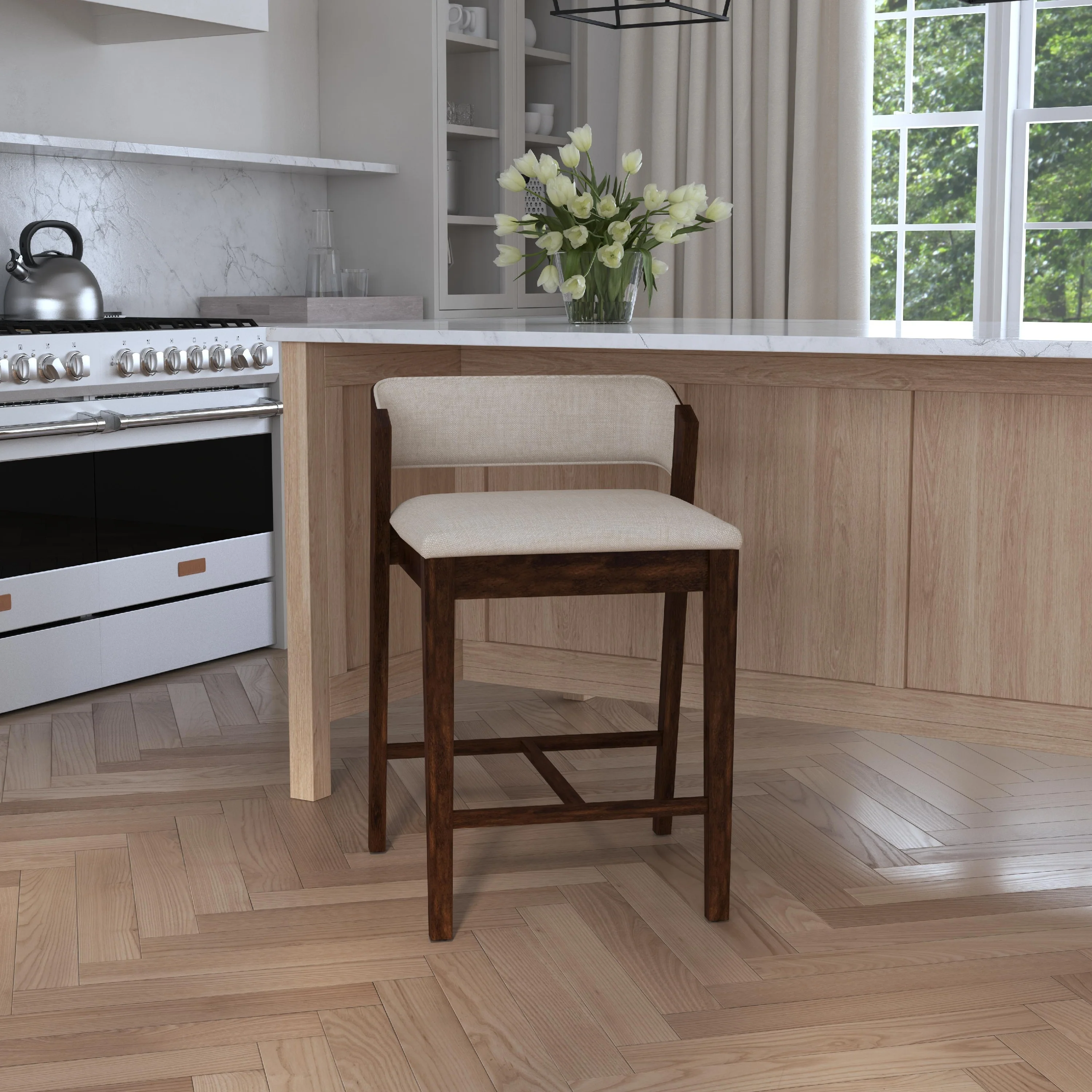 Carson Carrington Jugas Non-swivel Counter Height Stool