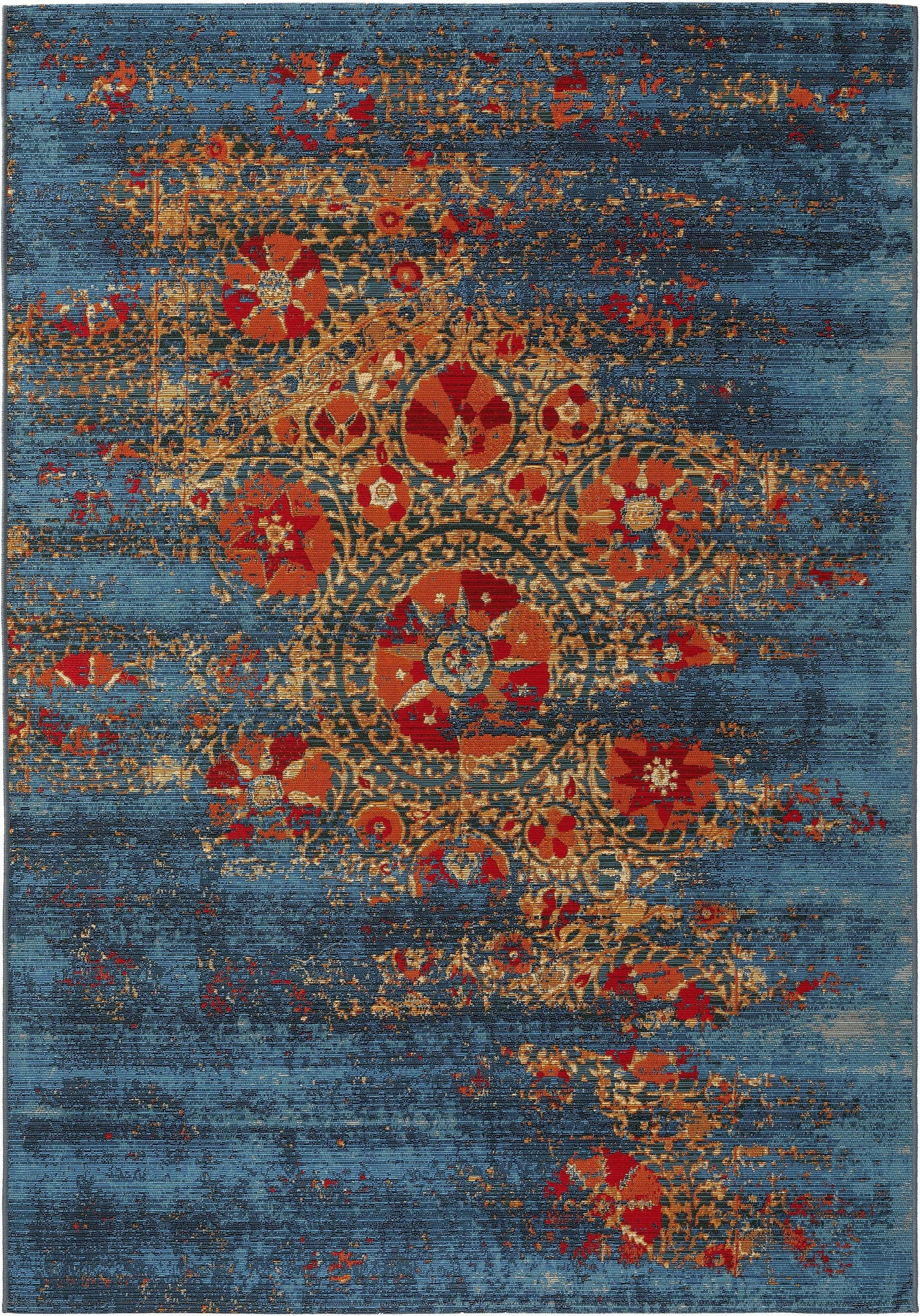 ARTIS - Tapis d'extérieur & intérieur multicouleur/bleu 120x180