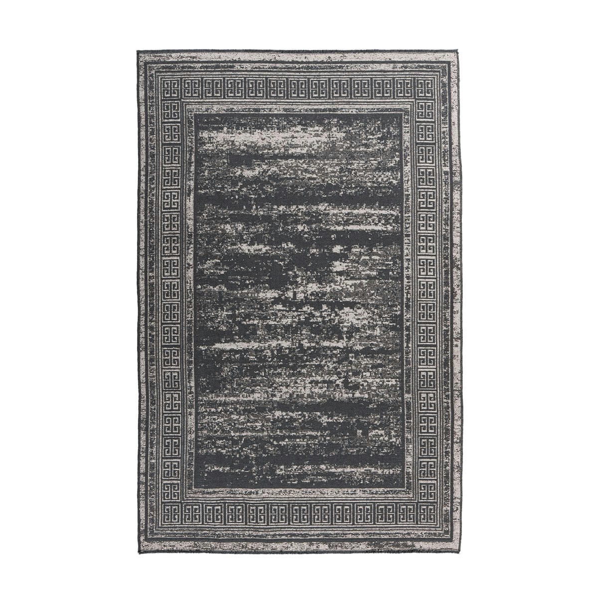 IVO - Tapis de salon en polyester gris 120x170 cm