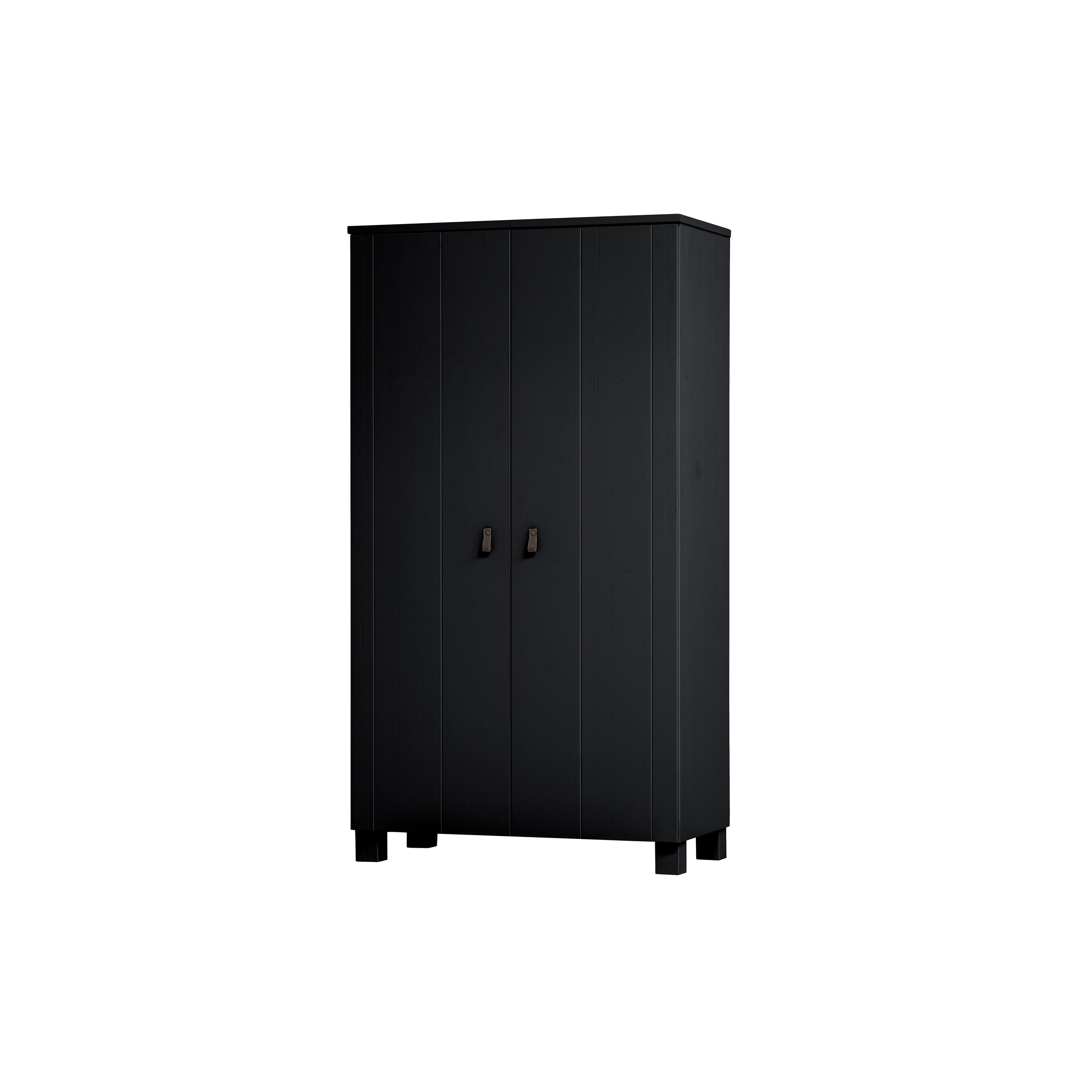 WOOOD Ties Kledingkast - Zwart