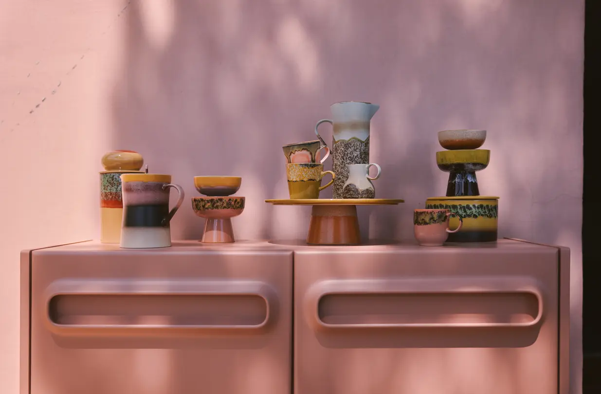 Tassen-Set 4-teilig 70'S