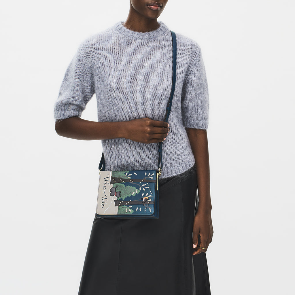 Book Street - Small Flapover Cross Body Bag