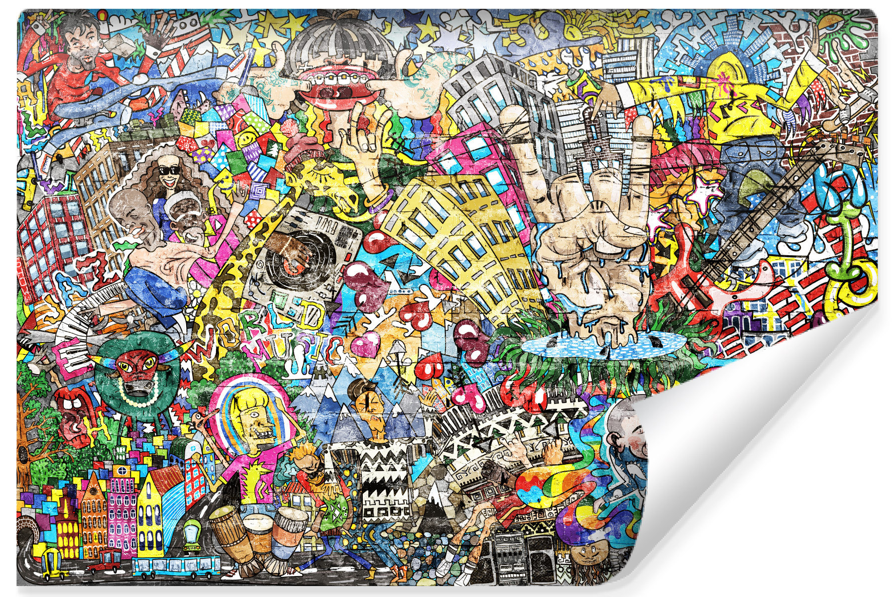 Fototapeta Dla Młodzieży Nowoczesne Graffiti 90x60cm