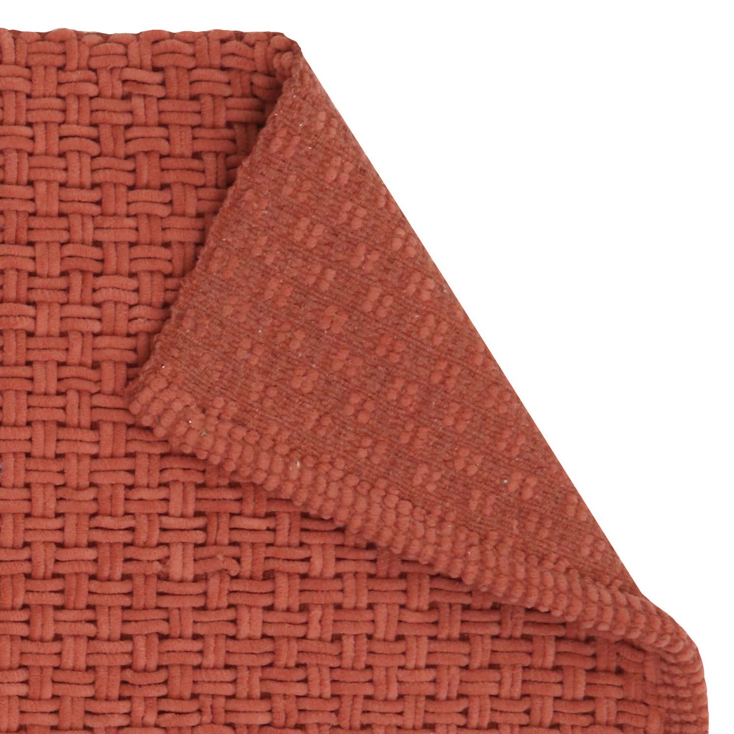 Tappeto bagno 60x130 cm in ciniglia terracotta