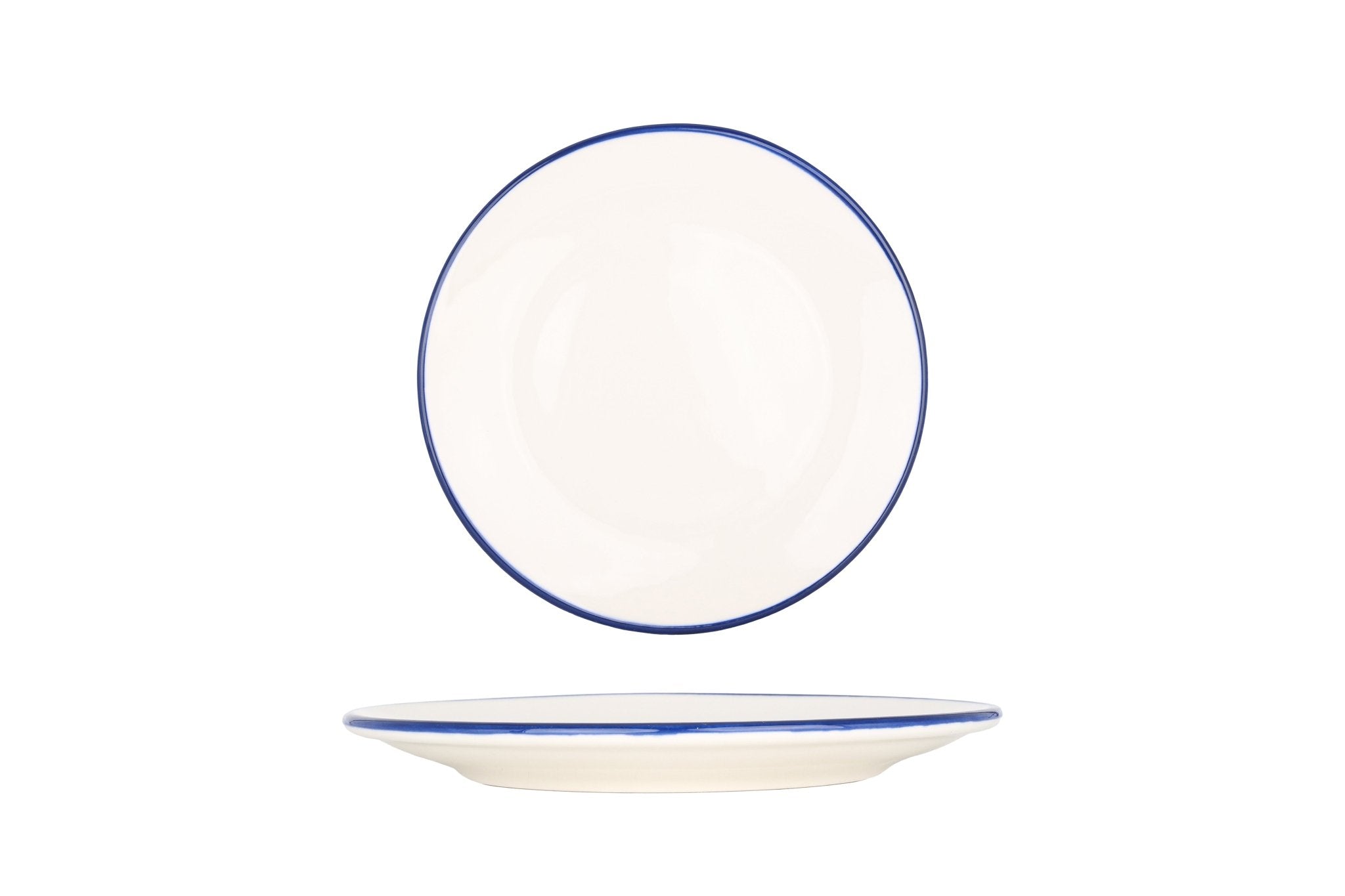 Bonna Gebaksbord - Linea Blue - Porselein - 23 cm - set van 6