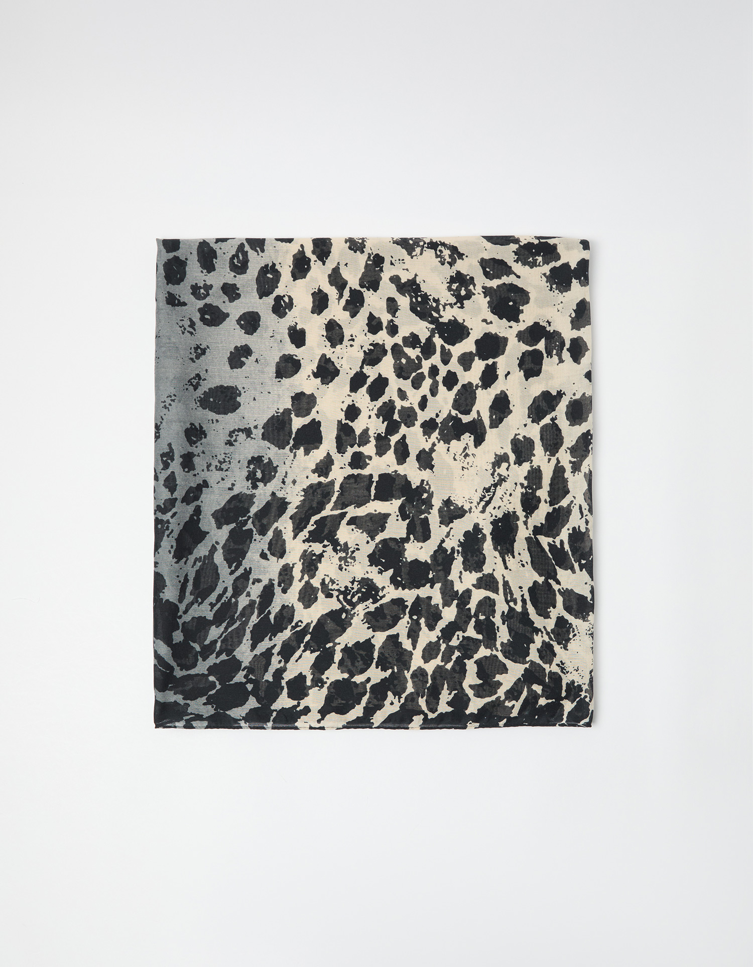 Cachecol Animal Print, Mulher, Preto