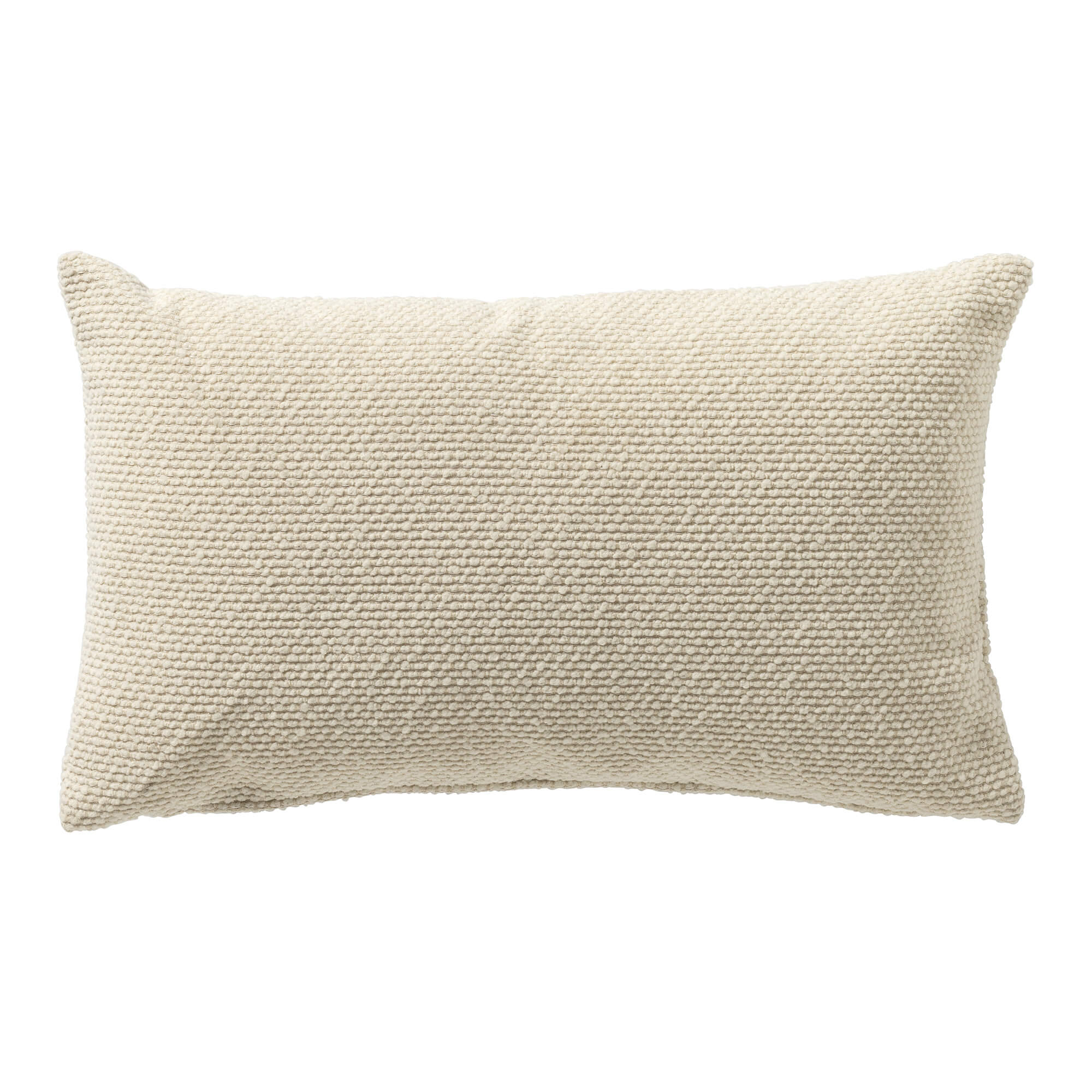 JULIO - buitenkussen 30x50 cm - waterafstotend - Marshmallow - wit