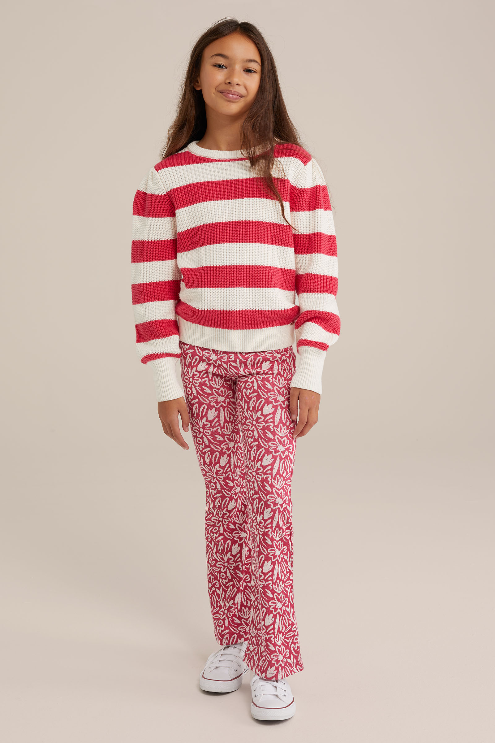 Meisjes flared legging met print