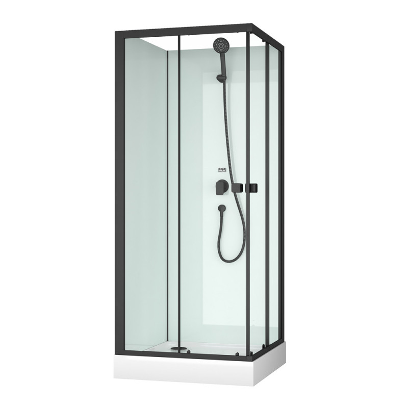 Cabine de douche Essentiel carrée 80 x 80 x 200 cm AURLANE