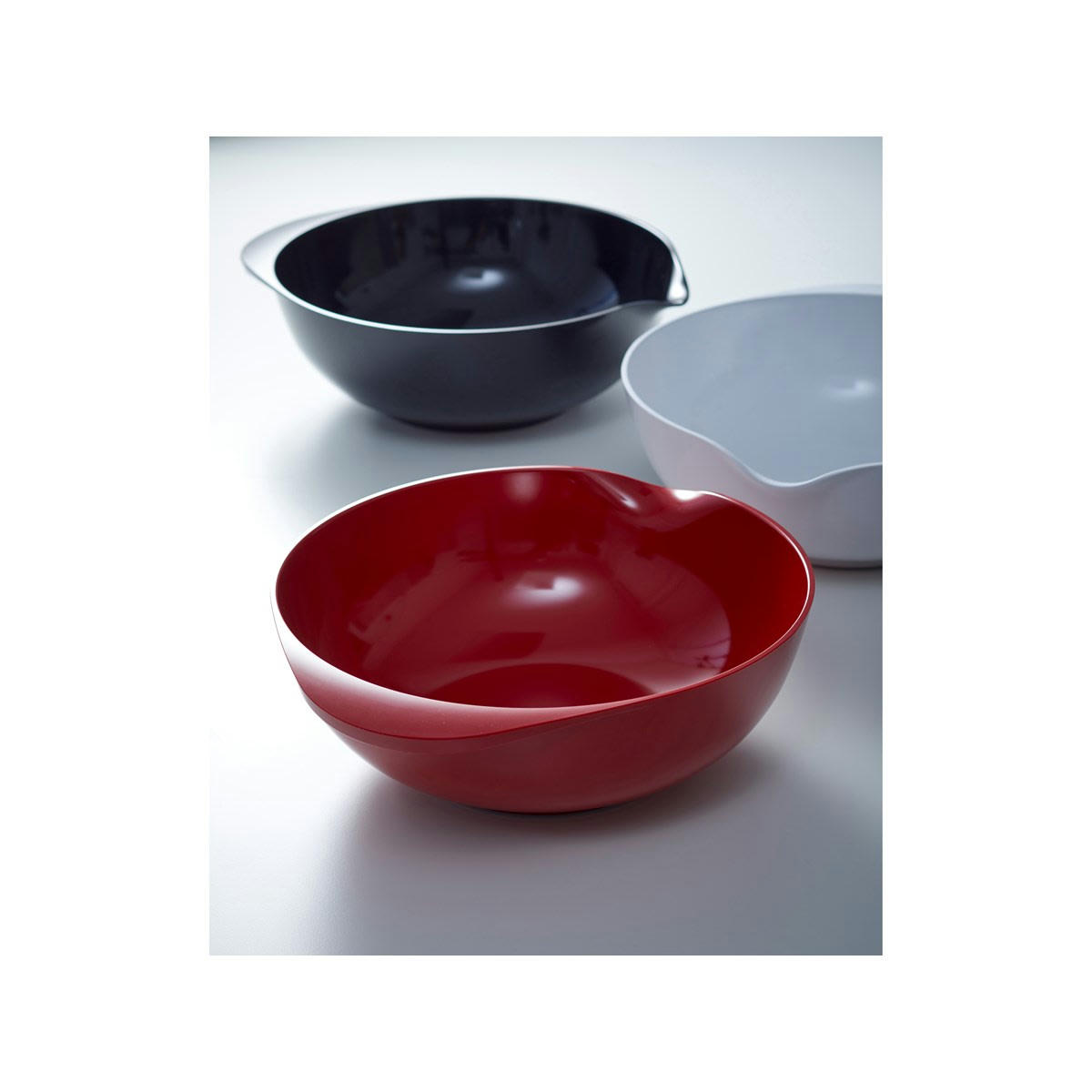 MARGRETHE - Bol à pétrir en plastique rouge