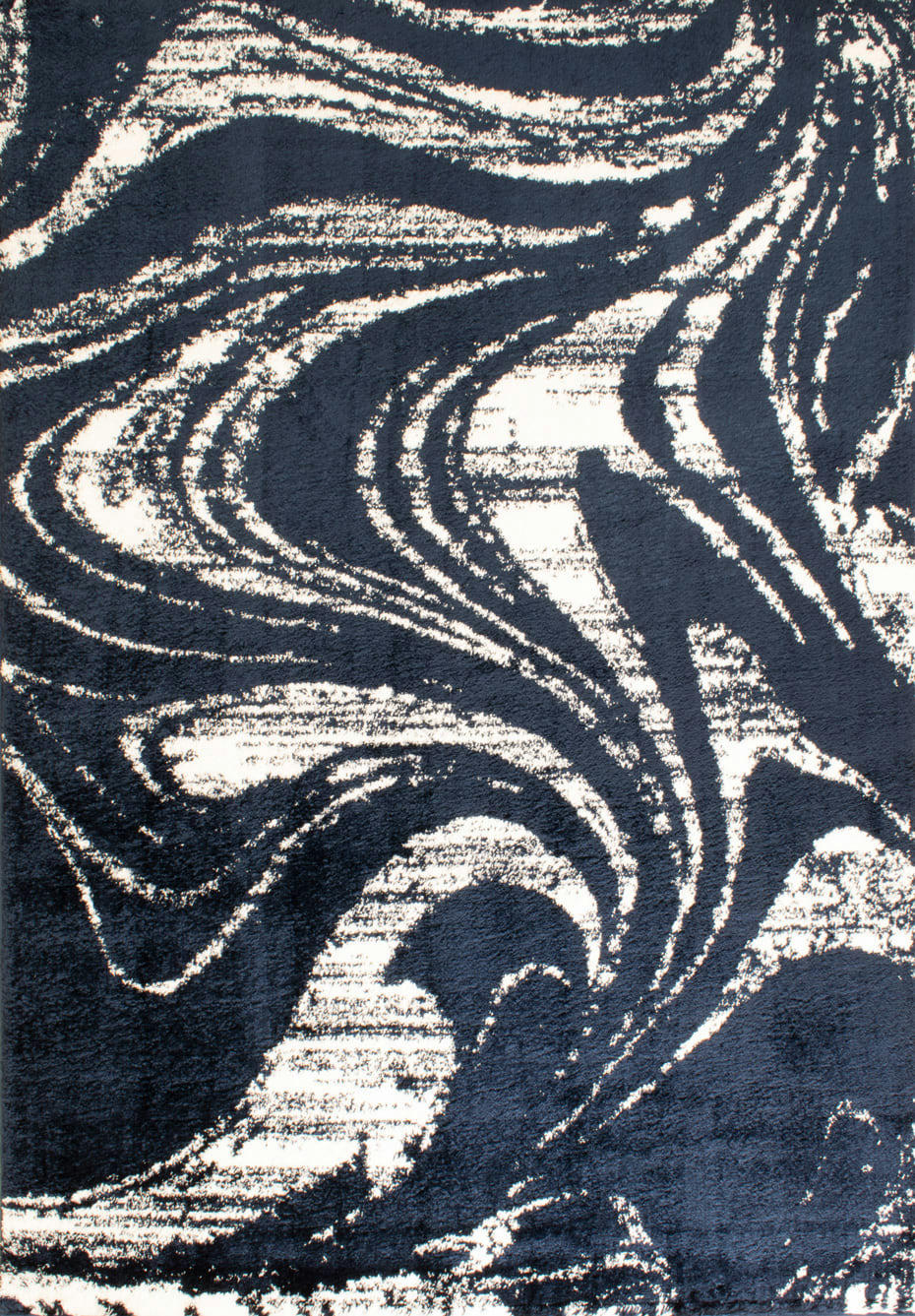 OSLO - Tapis shaggy moderne design bleu - 120x160 cm