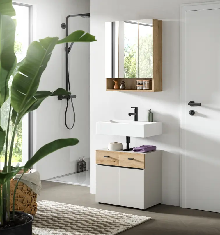 Badschrank 2-teilig Aqua