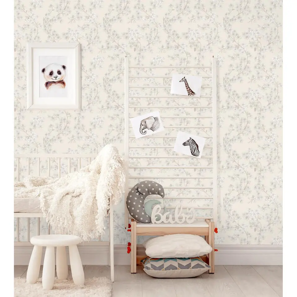 Dutch Wallcoverings - Grace Cherry blossom silver - GR322201